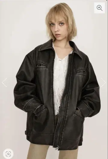 SLY VINTAGE BOXY F/LEATHER 자켓