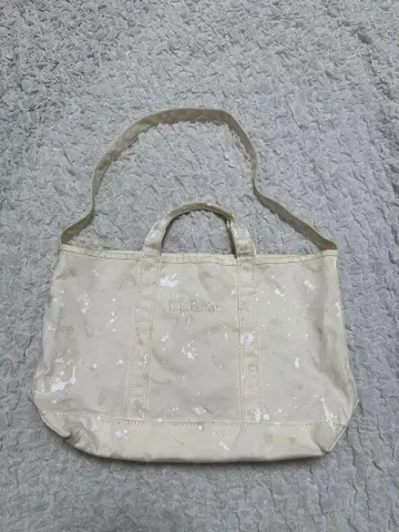 L.L.Bean 토트백 크림색 그린라벨 별주