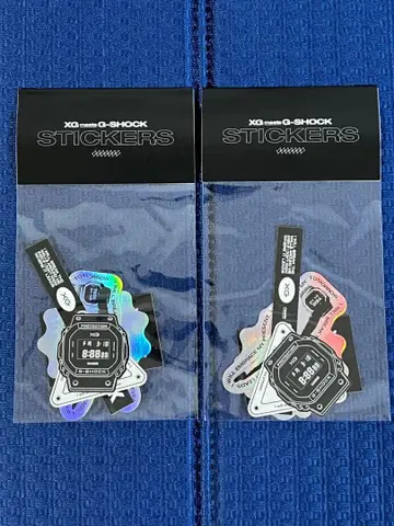 [ 미사용 미개봉 새상품 ] G-SHOCK x XG 콜라보 스티커 2세트