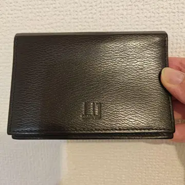 dunhill 블랙 가죽 명함지갑