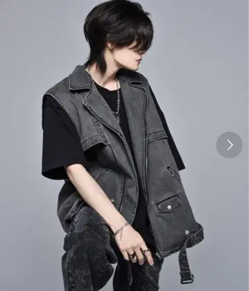 ADRER 빈티지 데님 오버라이더스 지레 베스트 [ 11.5oz ]