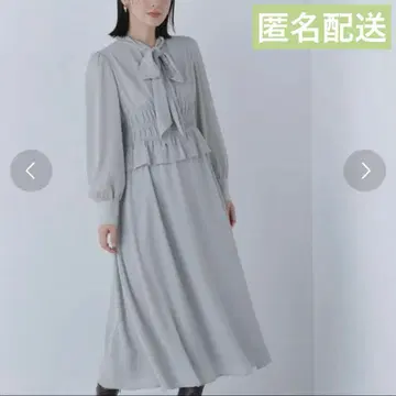 NATURAL BEAUTY BASIC 리본 타이 양류 원피스