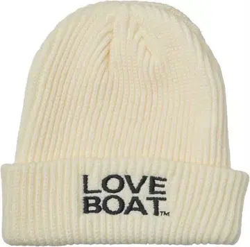 러브 보트 니트 모자 비니 화이트 러브보 갸루 모자 LOVE BOAT