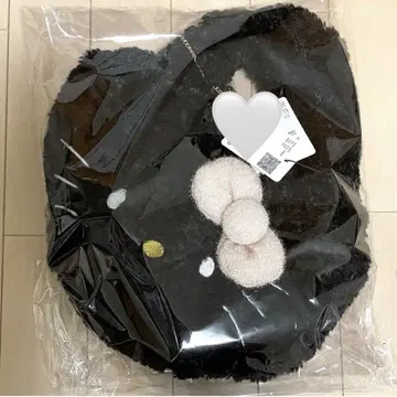 *미개봉 새상품* 오파크 클립 키티 후와후와 마르쉐백 블랙