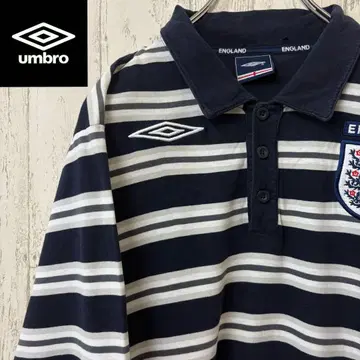 [ 초레어 ] 축구 잉글랜드 대표 피케 셔츠 UMBRO 게임 셔츠 자수