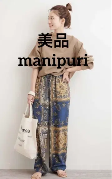 [ 새상품급 ] manipuri 마니프리 팬츠 프레임워크 반다나 패턴
