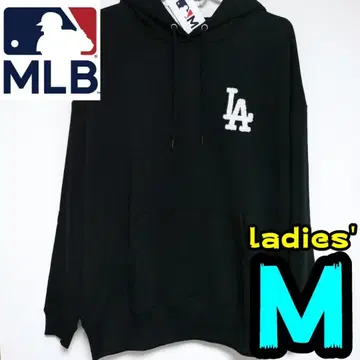 [ 새상품 ] 다저스 후드티 M 여성용 MLB 공식 LA 사가 블랙
