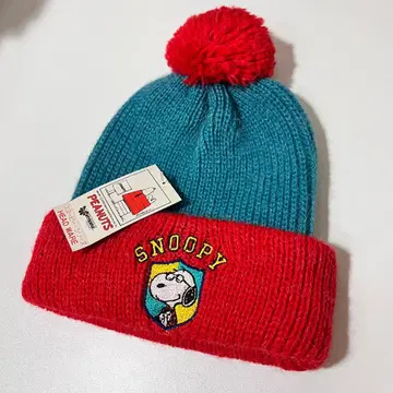 SNOOPY 니트 모자 스누피 빈티지 PEANUTS