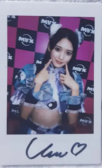 이벤트 한정품 야카케 우미 친필 사인 폴라로이드 2