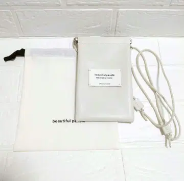 beautiful people 스마트폰 숄더백 아이보리