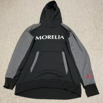 미즈노 모렐리아 후드티 L 사이즈 블랙/그레이