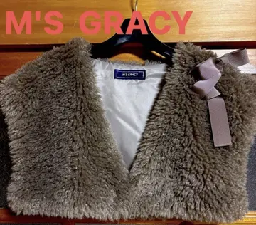 M'S GRACY 퍼 숄 그레이