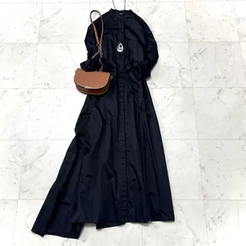 새상품급 띠어리 COTTON VOILE/ASYM BD DR 블랙2