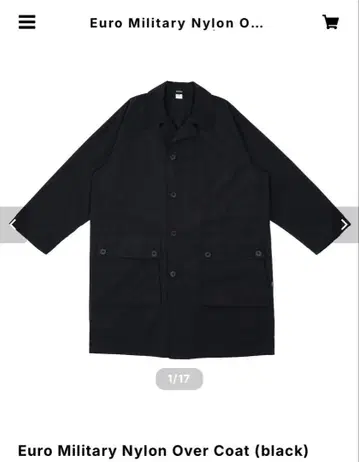 OVY Euro Military Nylon Over Coat black