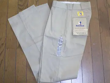 레어 80s 데드 플래셔 부착 덕 헤드 치노 팬츠