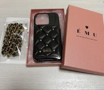 emu 에뮤 퀼팅 거울 스마트폰 케이스 iPhone 16 Pro