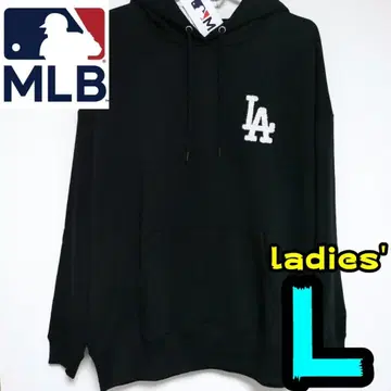[ 새상품 ] 다저스 후드티 L 여성용 MLB 공식 LA 사가 블랙