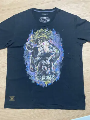 glamb 죠죠의 기묘한 모험 DIO BRANDO 티셔츠 블랙
