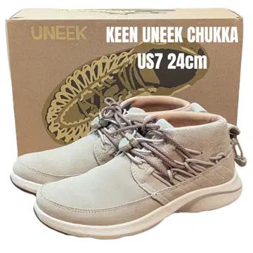 새상품급 KEEN 킨 유니크 차카 24cm 스웨이드 베이지