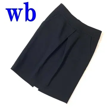 wb 더블비 울 캐주얼 디자인 스커트 블랙 40 C8092