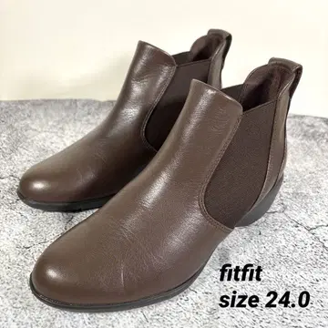 fitfit 인피니티 사이드 고어 부츠 다크 브라운 24.0 천연 가죽