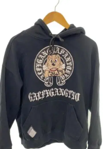 GALFY CRUCH BRAND 블랙 후드티 L