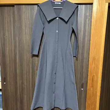 [ 익명 배송 ] 스나이델 빅 컬러홀 원피스 그레이지