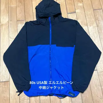 80s USA제 L.L.Bean 충전솜 마운틴 파카 M 신살레이트