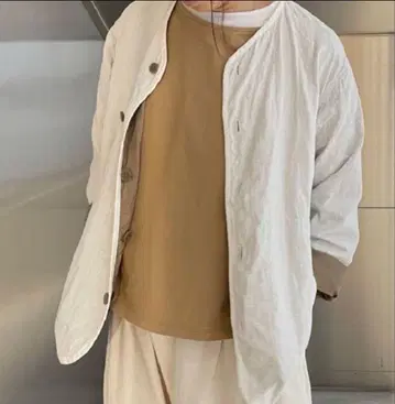 무인양품 리버서블 퀼트 자켓 M 베이지 새상품급