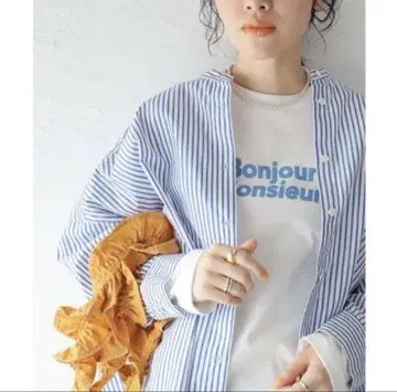 JOURNAL STANDARD 스트라이프 와이드 셔츠