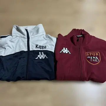 Kappa 집업 자켓 네이비/화이트 세트 판매