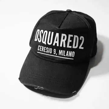 DSQUARED2 디스퀘어드 블랙 로고캡