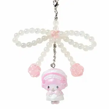 산리오(SANRIO) 시크릿 스트랩 (화이트 프릴) 피아노