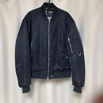 ZARA 블랙 MA-1 자켓 M