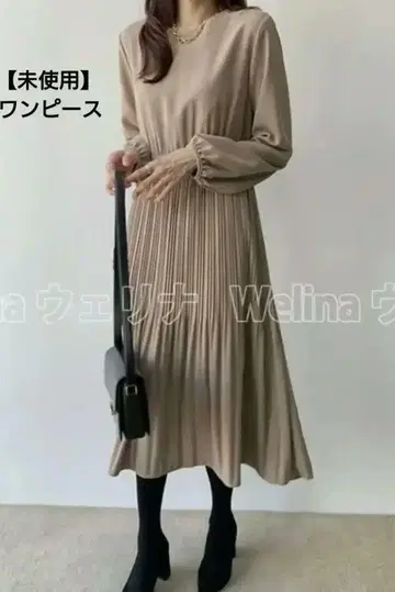 미사용 새상품 플리츠 원피스