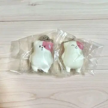 [미개봉] 버섯 강아지 복슬복슬 마스코트 방긋방긋 심술쟁이 2점 세트
