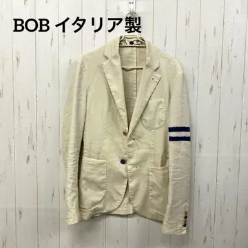 BOB 이탈리아제 마 혼방 테일러드 자켓 46 M 상당 꽃무늬 안감