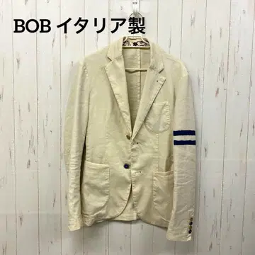 BOB 이탈리아제 마 혼방 테일러드 자켓 46 M 상당 꽃무늬 안감
