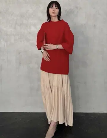 CLANE OVER HALF SLEEVE KNIT TOPS