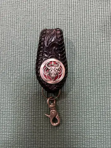 ALZUNI 알즈니 키링 벨트 루프 실버 버팔로 장식