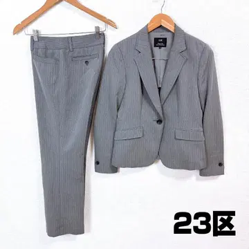 [새상품급] 23구 팬츠 수트 셋업 원 버튼 38 스트라이프