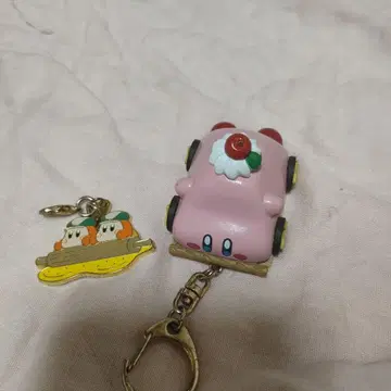커비 카페 변형! 자동차 케이크 키링 세트