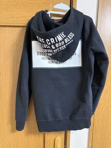 THE CRIME 블랙 후드티 L