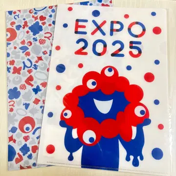 미야쿠미야쿠 EXPO 2025 클리어 파일 도트 올 패턴 2장
