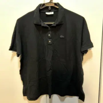 LACOSTE 블랙 피케 셔츠 M 사이즈