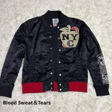 Blood Sweat & Tears NYC 바시티 자켓