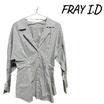 [ 새상품 ] FRAY I.D 스트라이프 긴팔 셔츠 블라우스