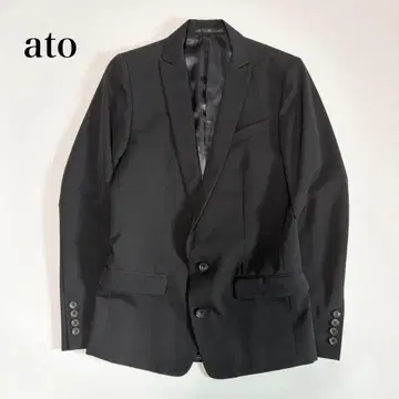 ato 아토 롱 2B 테일러드 자켓 블레이저 아우터 싱글 블랙