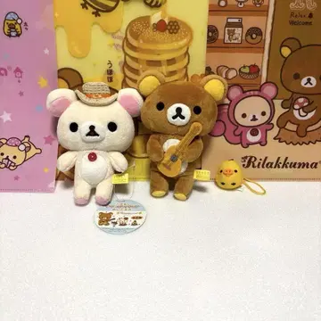 리락쿠마 코리락쿠마 키이로이토리 작은 봉제 인형 3세트