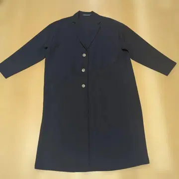 mizuiro ind 네이비 롱 코트